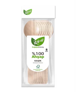 Supertrend Doğa Dostu Ahşap Kaşık 8li
