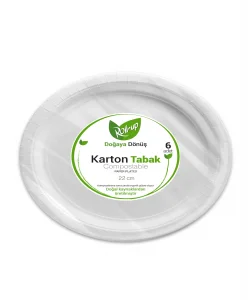 Supertrend Doğa Dostu Karton Tabak 22cm 6lı