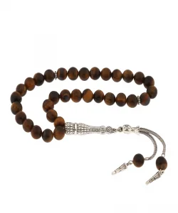 Supertrend ​doğaltaş Metal Püsküllü Kaplangözü Taşı Tesbih