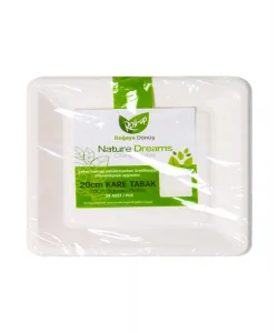 Supertrend Doğaya Dönüşümlü Kare Tabak 20cm 25li