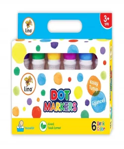 Supertrend Dot Markers Yıkanabilir Keçeli Boya Kalemi 6 Renk