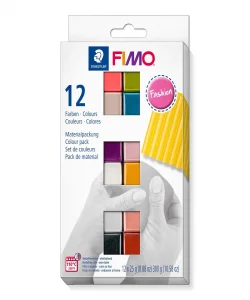 Supertrend Fimo Soft Polimer Kil Seti 12 Renk x 25 gr. Fashion (Moda) Renkler