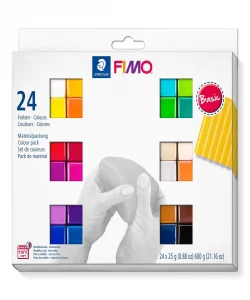 Supertrend Fimo Soft Polimer Kil Seti 24 Renk x 25 gr. Basic (Ana) Renkler