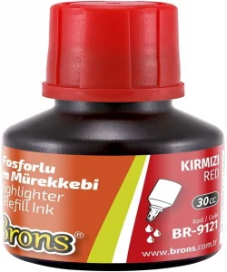 Supertrend Fosforlu Kalem Mürekkebi 30 cc. Kırmızı