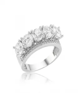 Supertrend Gümüş 5 Taş Bayan Yüzük