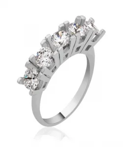 Supertrend Gümüş 5 Taş Bayan Yüzük