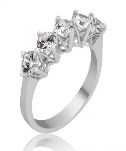 Supertrend Gümüş 5 Taş Bayan Yüzük