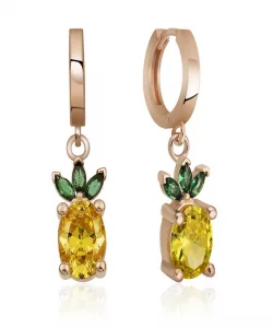 Supertrend Gümüş Ananas Figür Meyve Küpe