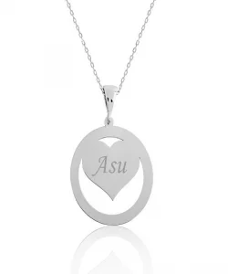 Supertrend Gümüş Aşk Çemberi İsimli Bayan Kolye