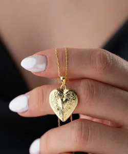 Supertrend Gümüş Aşk Hatırası Açılır Kalp Kadın Kolye