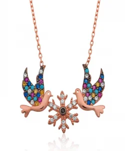 Supertrend Gümüş Aşk Kuşları Bayan Kolye