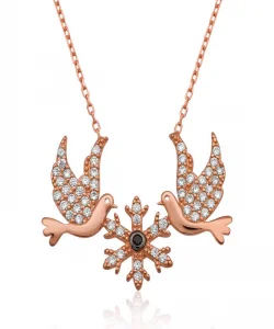 Supertrend Gümüş Aşk Kuşları Kolye