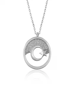 Supertrend Gümüş Ay Yıldız Bayan Kolye