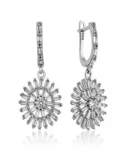 Supertrend Gümüş Baget Taşlı Bayan Küpe