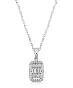 Supertrend Gümüş Baget Taşlı Kadın Kolye