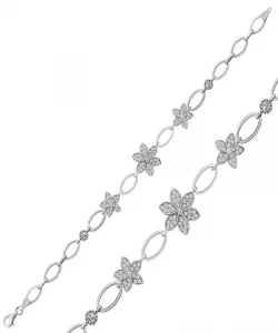 Supertrend Gümüş Çiçekli Bayan Bileklik