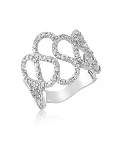 Supertrend Gümüş Dalgalı Sonsuzluk Bayan Yüzük