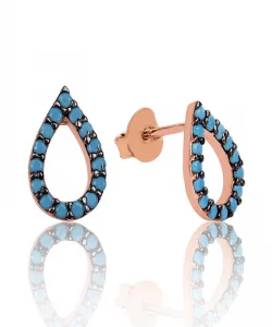 Supertrend Gümüş Firuze Taşlı Aşk Damlası Küpe