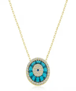 Supertrend Gümüş Gold Camgöz Nazar Bayan Kolye