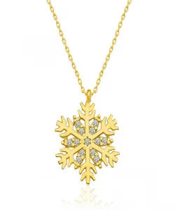 Supertrend ​gümüş Gold Kar Tanesi Bayan Kolye