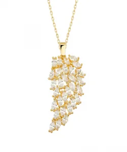 Supertrend ​gümüş Gold Melek Kanadı Bayan Kolye