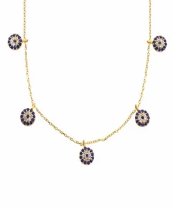 Supertrend Gümüş Gold Nazarlı Şans Bayan Kolye