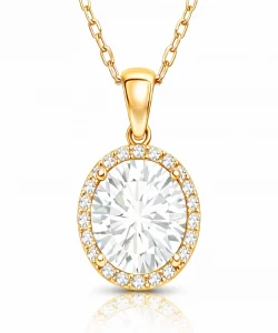 Supertrend Gümüş Gold Yuvarlak Montür Kadın Kolye
