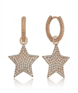 Supertrend Gümüş Halka Yıldız Bayan Küpe