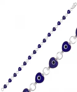 Supertrend Gümüş Kalp Nazar Bayan Bileklik