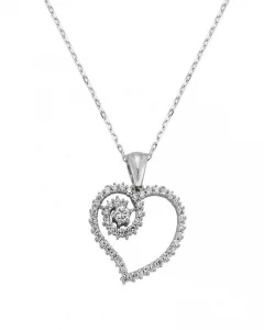 Supertrend Gümüş Kalpli Bayan Kolye