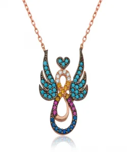 Supertrend Gümüş Kanatlı Sonsuz Aşk Kolye