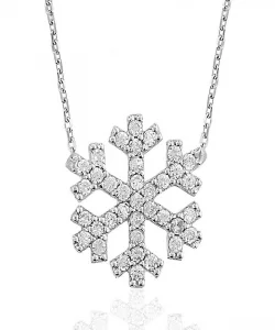 Supertrend Gümüş Kar Tanesi Bayan Kolye