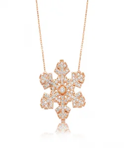 Supertrend Gümüş Kar Tanesi Bayan Kolye