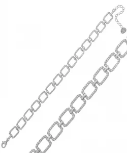 Supertrend Gümüş Kare Taşlı Bayan Bileklik