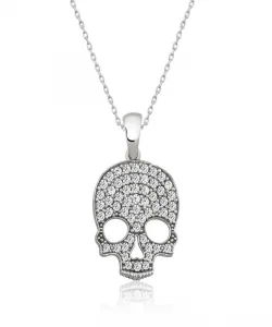 Supertrend Gümüş Kuru Kafa Bayan Kolye