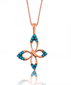 Supertrend Gümüş Mavi Kelebek Bayan Kolye