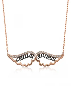 Supertrend Gümüş Melek Canım Annem Bayan Kolye