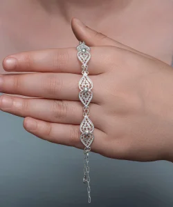 Supertrend Gümüş Motif Esintisi Telkari Kadın Bileklik