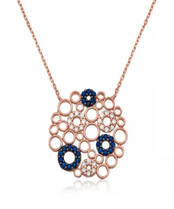 Supertrend Gümüş Mozaik Yuvarlak Bayan Kolye