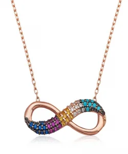 Supertrend Gümüş Renkli Sonsuzluk Bayan Kolye