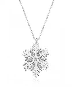 Supertrend Gümüş Rodyum Kar Tanesi Bayan Kolye