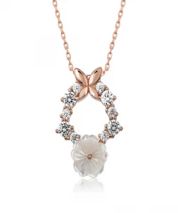 Supertrend Gümüş Rose Bahar Çiçeği Kolye