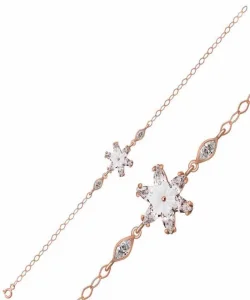 Supertrend Gümüş Rose Beyaz Lotus Çiçeği Bileklik