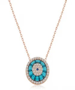 Supertrend Gümüş Rose Camgöz Nazar Bayan Kolye