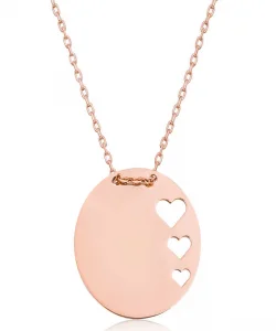 Supertrend Gümüş Rose Çember Kalp Kadın Kolye