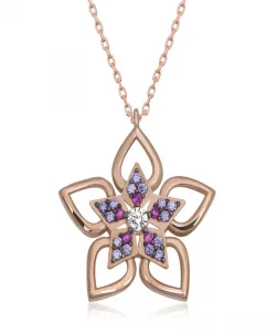 Supertrend ​gümüş Rose Çiçek Kadın Kolye