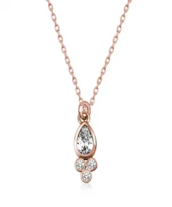 Supertrend Gümüş Rose Çiğ Damlası Tektaş Bayan Kolye