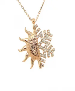 Supertrend Gümüş Rose Güneş Kartanesi Bayan Kolye