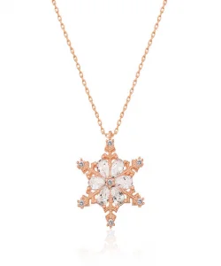 Supertrend ​gümüş Rose Kar Çiçeği Bayan Kolye