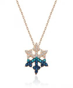 Supertrend Gümüş Rose Kar Tanesi Bayan Kolye